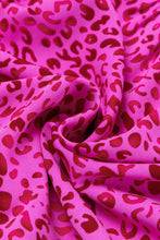 Load image into Gallery viewer, Hot Pink Leopard Print Ruffled Trim Tiered Maxi Dress
