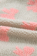 Cargar imagen en el visor de la galería, Gray Bow Sherpa Quarter Zip Drop Shoulder Baggy Sweatshirt
