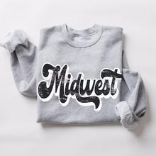 Load image into Gallery viewer, Black Midwest Sweatshirt - Two Options- T-Shirt
