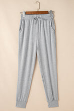 Cargar imagen en el visor de la galería, Light Grey Split Long Cardigan and Skinny Pants Lounge Set
