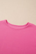 Load image into Gallery viewer, Bright Pink Textured Pearled Ruffle Sleeve Top 2 Piece Shorts Set
