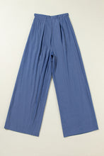 Cargar imagen en el visor de la galería, Wild Wind Belted Frilly Waist Wide Leg Loose Pants
