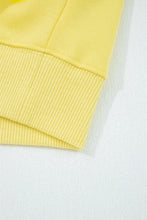 Load image into Gallery viewer, Yellow Cream Drop Shoulder Puff Sleeve Crop Pullover Drawstring Wide Leg Pants Set
