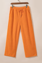 Load image into Gallery viewer, Orange Textured Tank Top and Wide Leg Pants Set
