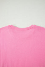 Cargar imagen en el visor de la galería, Sachet Pink Solid Cover Oversize Tee Pocketed Casual Pants 2pcs Outfit
