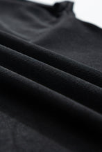 Cargar imagen en el visor de la galería, Black Cowl Neck Bat Sleeve T Shirt
