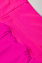 Cargar imagen en el visor de la galería, Hot Pink Pocketed Wide Waistband Swim Shorts
