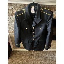 Load image into Gallery viewer, Authentic Military Jacket with Epaulets Navy and Gold Gold Buttons
