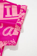 Load image into Gallery viewer, Rose Howdy Cowboy Letter Printed Western Fashion Tee

