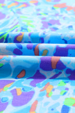 Load image into Gallery viewer, Sky Blue Loose Painted Floral Tee
