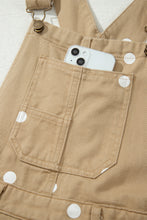 Cargar imagen en el visor de la galería, Phalaenopsis Polka Dot Print Bib Pocket Denim Barrel Overalls Jumpsuit

