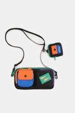 Cargar imagen en el visor de la galería, Himawari Removable Strap Nylon Crossbody Bag with EarPods Bag
