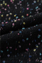 Cargar imagen en el visor de la galería, Black Multicolor Confetti Sweater Cardigan
