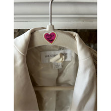 Load image into Gallery viewer, Liz Claiborne Classic Cream Tweed Blazer Jacket - Elegant Women's Coat
