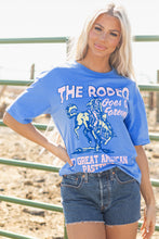 Load image into Gallery viewer, Sky Blue Rodeo Forever Western Graphic Tee
