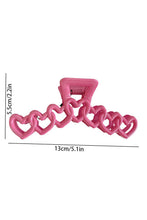 Load image into Gallery viewer, Rose Red Valentines Heart Shaped Large Hair Claw
