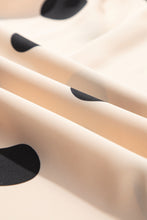 Load image into Gallery viewer, Oatmeal Polka Dot Smocked Fit Flared Sleeveless Long Dress
