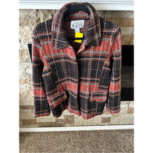 Load image into Gallery viewer, KEREN hart Vintage 70s 100% Wool Plaid Jacket in Rust and Brown
