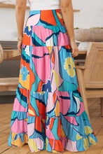 Load image into Gallery viewer, Pink Printed Pocketed High Waist Maxi Skirt
