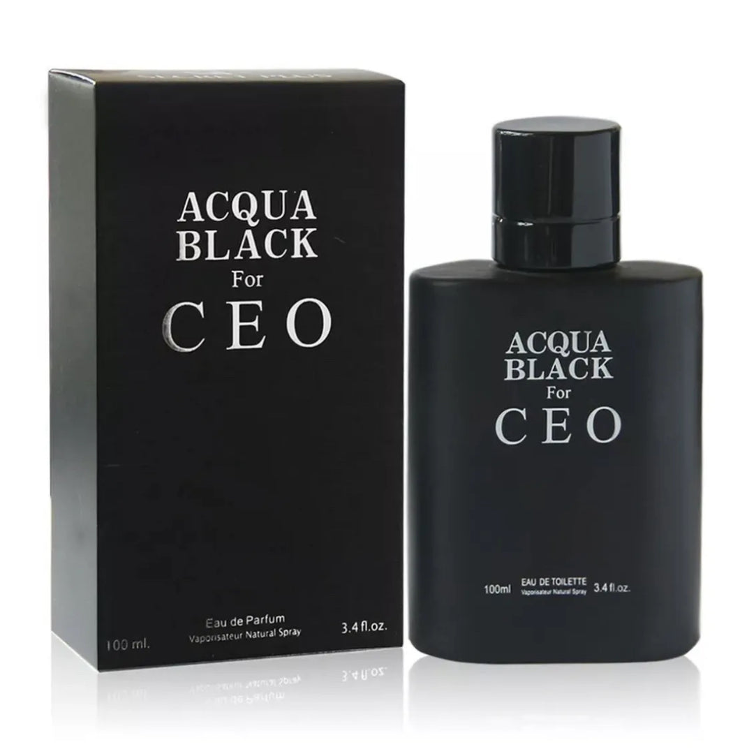 Acqua Black for CEO Cologne 3.4 Oz 100 ML