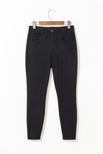 Cargar imagen en el visor de la galería, Black Skinny Fit Ankle High Waist Jeans
