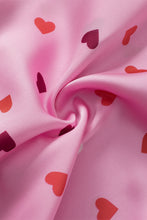 Cargar imagen en el visor de la galería, Pink Valentine Heart Shape Print Plus Size Sleepwear
