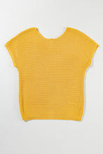 Load image into Gallery viewer, Ginger Solid Loose Knit Short Dolman Sleeve Sweater
