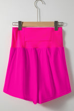 Cargar imagen en el visor de la galería, Hot Pink Pocketed Wide Waistband Swim Shorts
