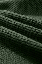 Load image into Gallery viewer, Jungle Green Lantern Sleeve V Neck Knot Back Sweater
