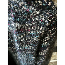 Load image into Gallery viewer, Christopher &amp; Banks Open Front Popcorn Sweater Gray Teal and Purple
