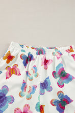 Cargar imagen en el visor de la galería, Multicolour Butterfly Pattern Short Sleeve Shirt Pajamas Set
