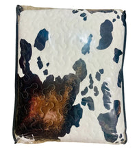 Load image into Gallery viewer, King Size Luxury Velvet Bedspread Comforter Cow Print 3 Piece Set
