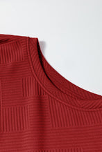 Cargar imagen en el visor de la galería, Red Dahlia Ultra Loose Textured 2pcs Slouchy Outfit
