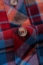 Cargar imagen en el visor de la galería, Red Plaid Print Loose Vintage Shirt
