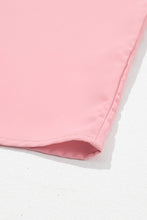 Cargar imagen en el visor de la galería, Dusty Pink Contrast Applique Mesh Half Sleeve Blouse
