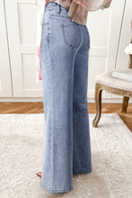 Load image into Gallery viewer, Beau Blue High Waist Button Zip Fly Bell Bottom Jeans
