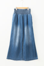 Load image into Gallery viewer, Ashleigh Blue Smocked Waist Wide Leg Jeans
