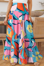 Load image into Gallery viewer, Pink Printed Pocketed High Waist Maxi Skirt
