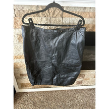 Load image into Gallery viewer, Vintage 80s Winlet Black 100% Genuine Leather High-Waist Skirt with Split
