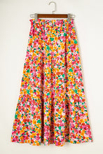 Load image into Gallery viewer, Yellow Boho Floral Print Tiered Long Skirt
