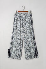 Load image into Gallery viewer, Gray Leopard High Waist Side Bow Straight Leg
