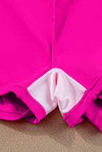 Cargar imagen en el visor de la galería, Hot Pink Pocketed Wide Waistband Swim Shorts
