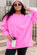 Cargar imagen en el visor de la galería, Bonbon COFFEE Letter Embossed Casual Sweatshirt
