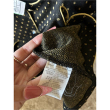 Cargar imagen en el visor de la galería, Vintage Leslie Faye Black &amp; Gold Studded Women's Blazer Jacket
