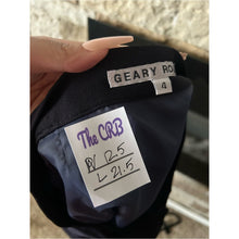Load image into Gallery viewer, Vintage Geary Roark Navy Sailor Blazer &amp; Pleated Midi Skirt - Nautical Style
