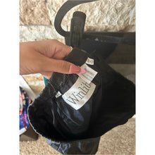 Load image into Gallery viewer, Vintage 80s Winlet Black 100% Genuine Leather High-Waist Skirt with Split
