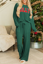 Load image into Gallery viewer, Evergreen JOLLY Corded Long Sleeve Top and Pockets Pants Set
