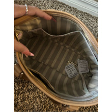 Load image into Gallery viewer, Brahmin Floral Print Crème Talitha Mini Asher Tote Bag with Tan Leather Trim

