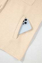 Load image into Gallery viewer, Apricot Solid Color Corduroy Buttoned Long Sleeve Shacket
