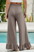 Load image into Gallery viewer, DUNE Ruffled Wide Leg Pull On High Waist Pants with Pockets
